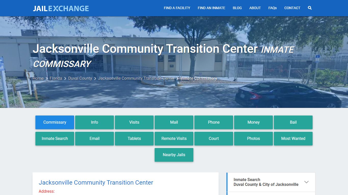 Jacksonville Community Transition Center Inmate Commissary - Jail Exchange